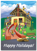 HL2511, Contractor Holiday Cards - Building Joy