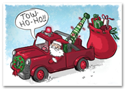 HML1512, Automotive Holiday Cards - Towing