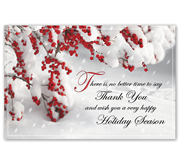 Holiday postcard for your business to say thank you