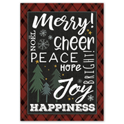 Cheerful peace message greeting cards