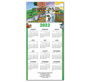 2023 holiday calendar cards with landscaping theme